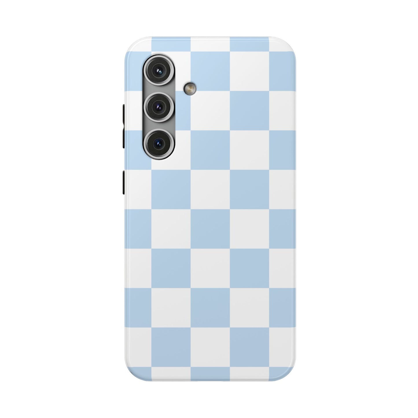 Pastel Blue Checkered Samsung Case