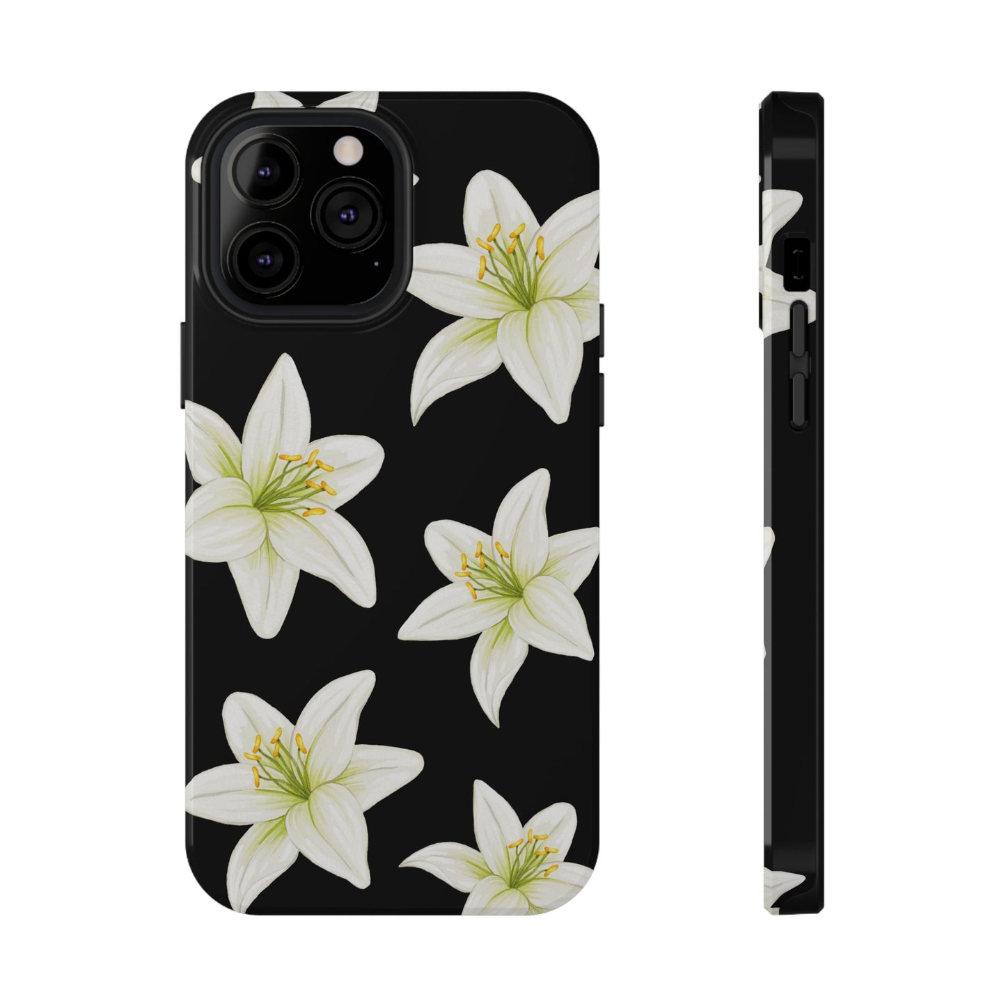 Black Tiger Lily iPhone Case