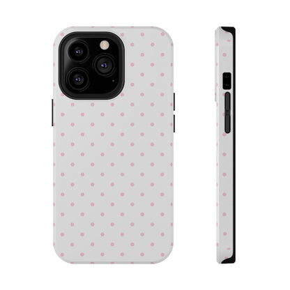 Pink Clouds Mini Dots iPhone Case