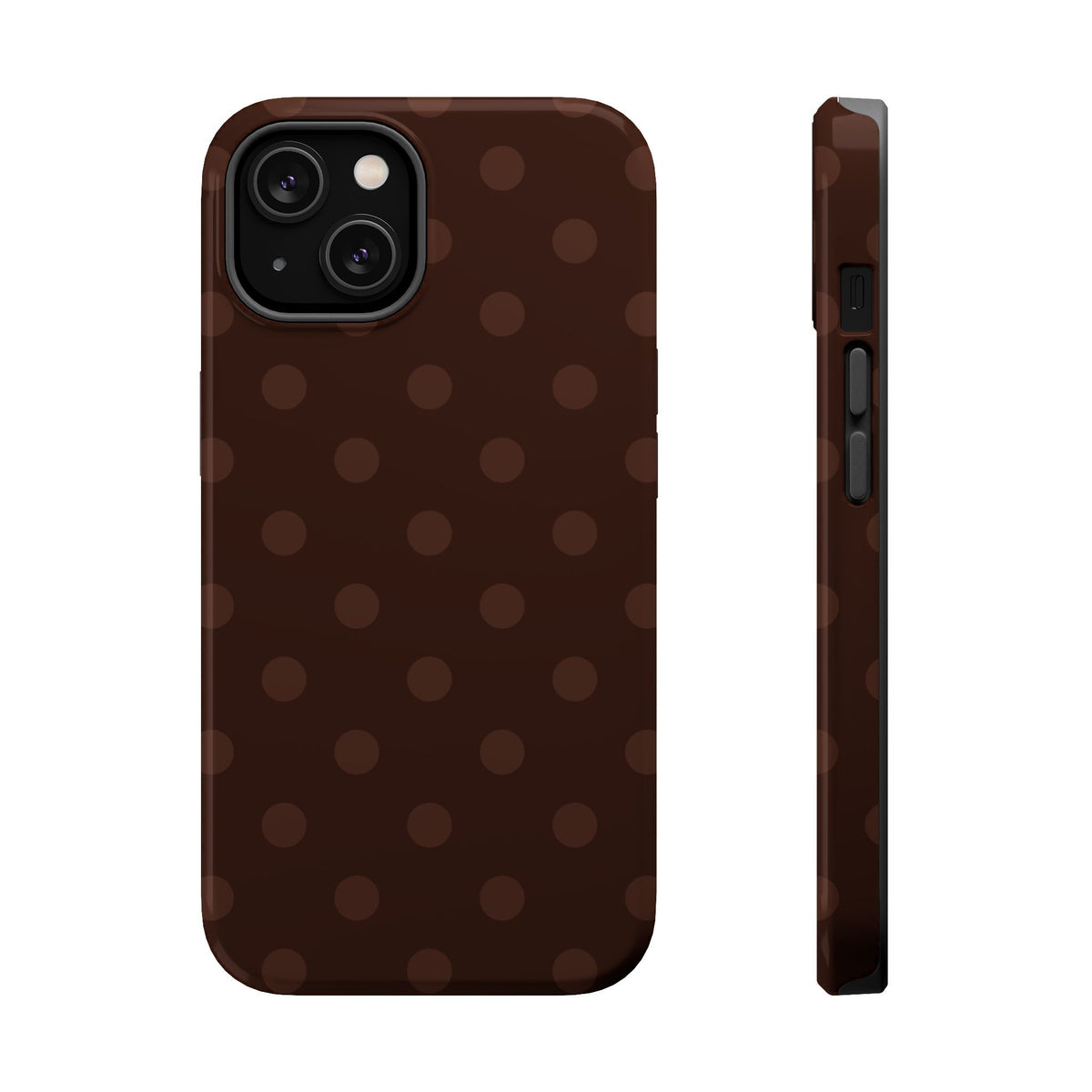 Mocha Polka Dots iPhone Case