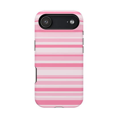 Pink Candy Stripes iPhone Case