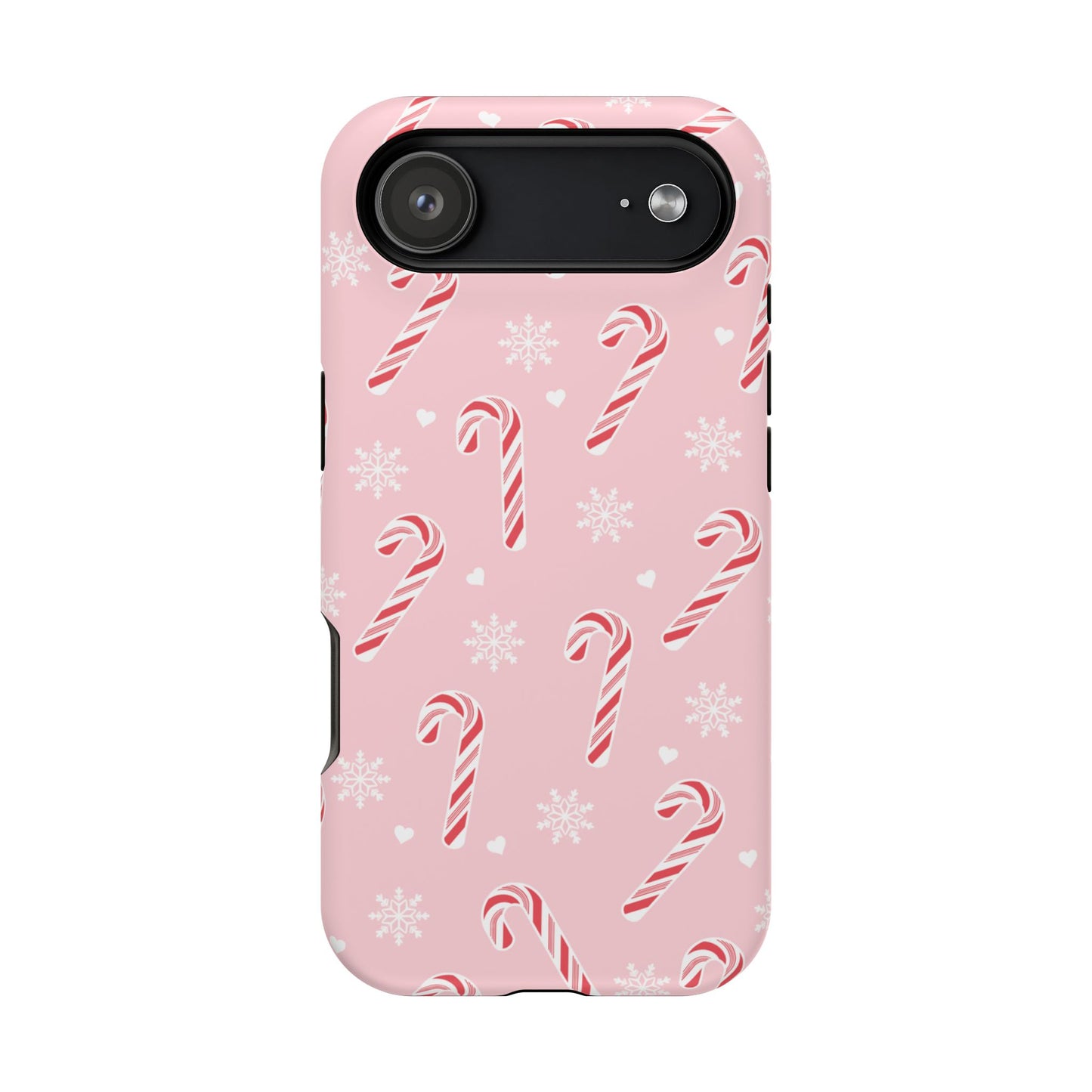 Peppermint Snowflakes iPhone Case