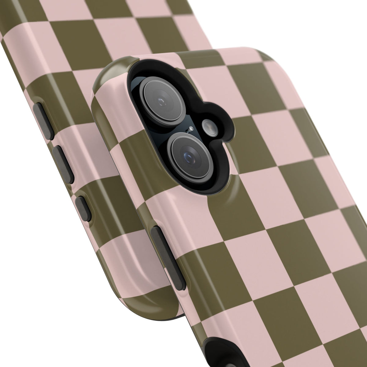 Pink Pistachio Checkered iPhone Case