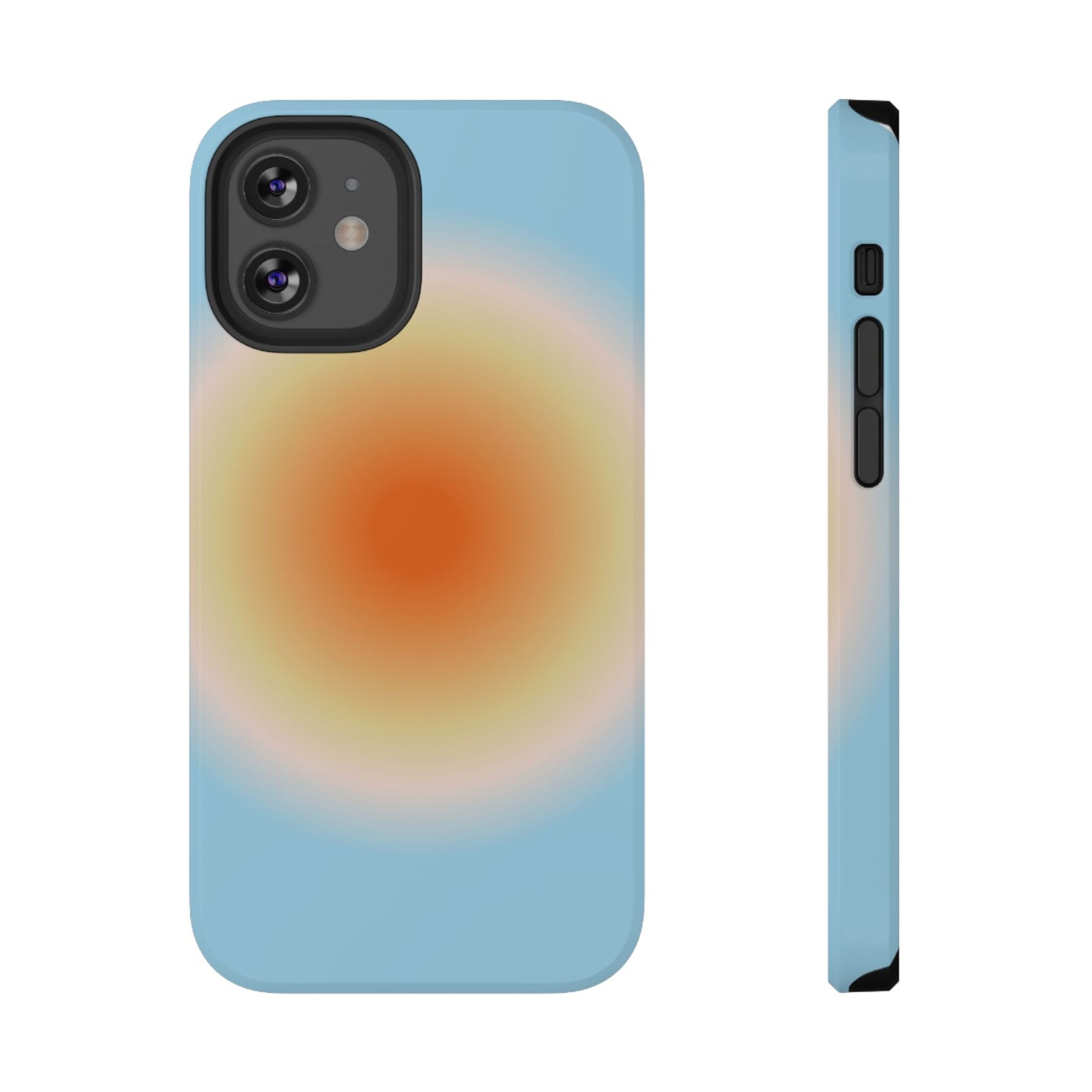 Orange & Blue Aura iPhone Case