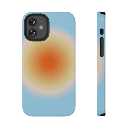 Orange & Blue Aura iPhone Case