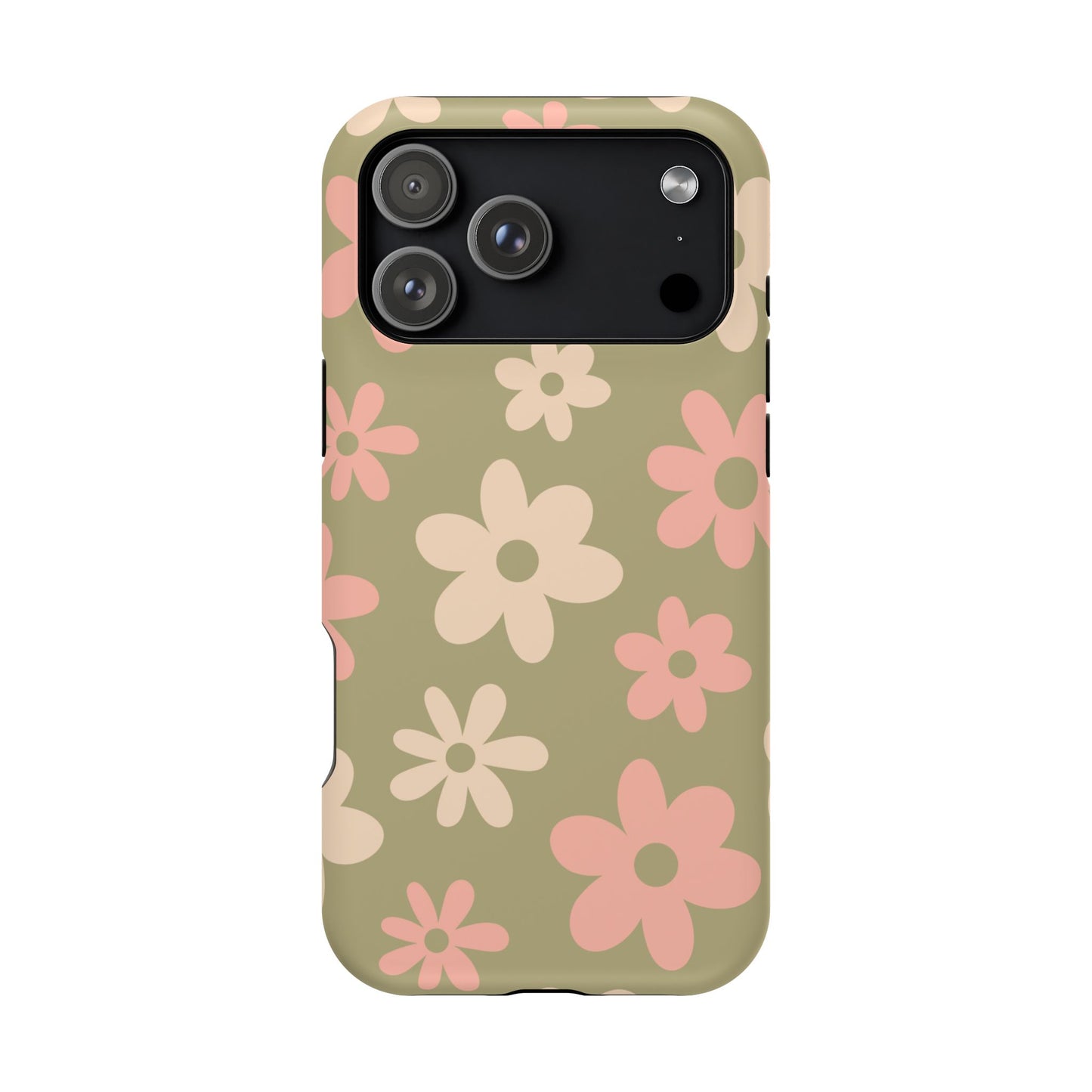 Green Flower Power iPhone Case