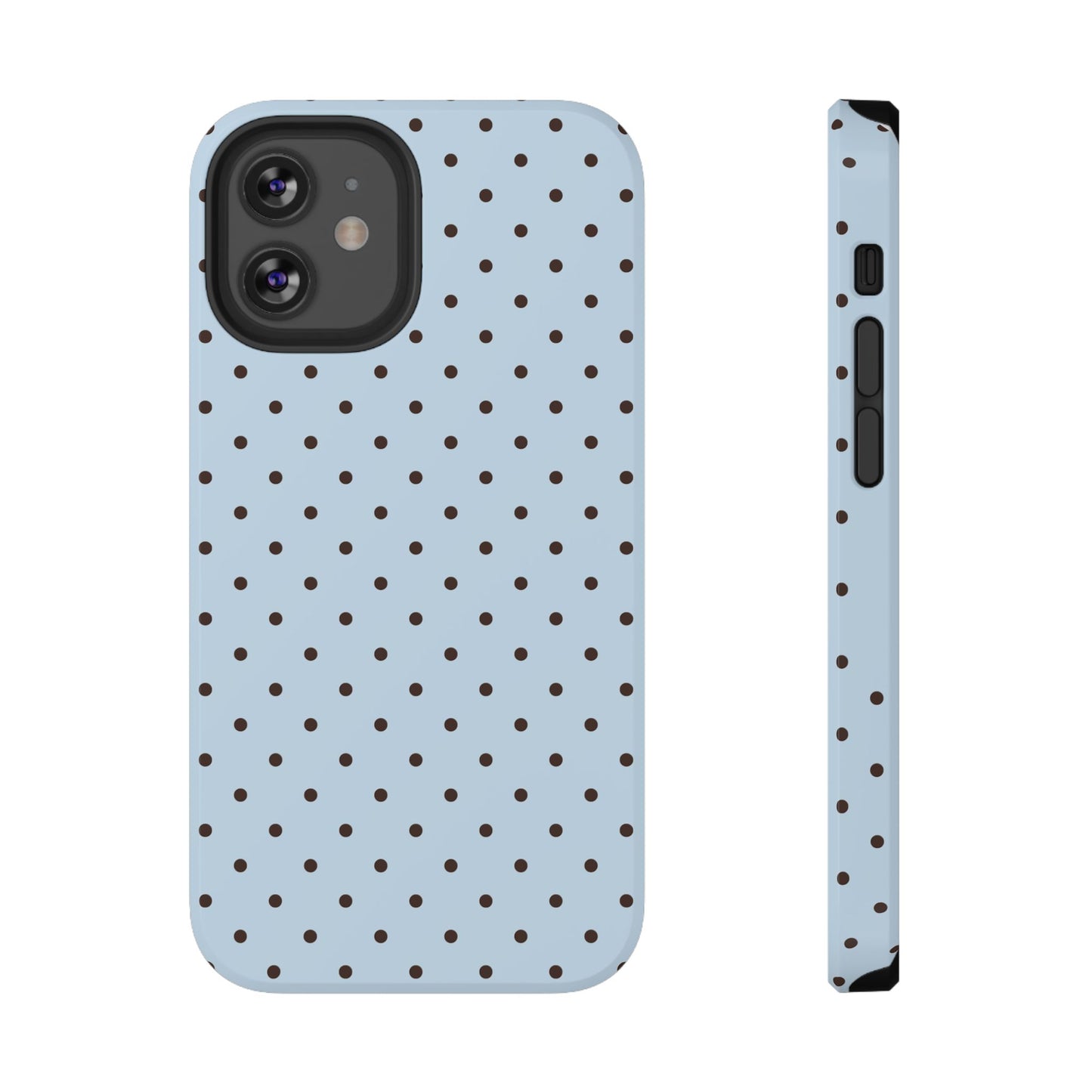 Blueberry Mocha Mini Dots iPhone Case