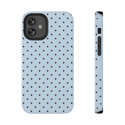 Blueberry Mocha Mini Dots iPhone Case
