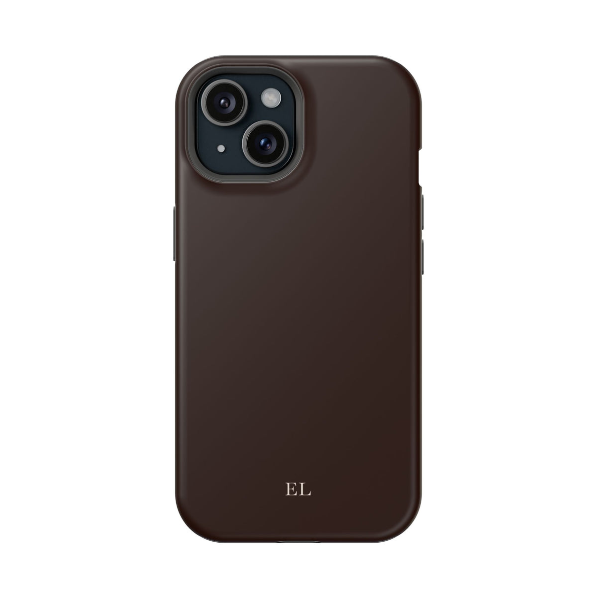 Custom Initials Mocha iPhone Case