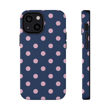 Periwinkle Polka Dots iPhone Case