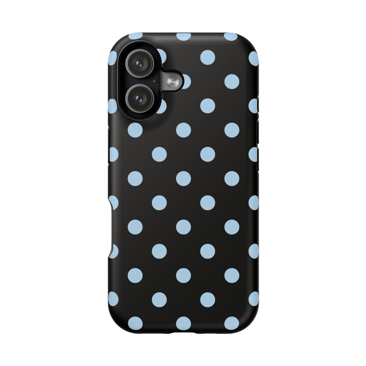 Blue Velvet Polka Dots iPhone Case