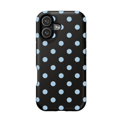 Blue Velvet Polka Dots iPhone Case