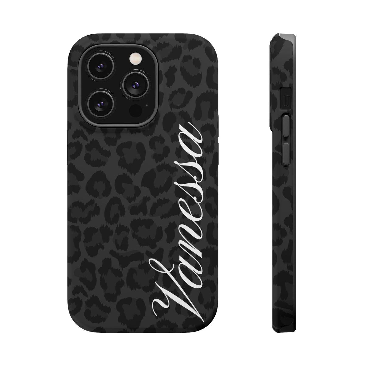 Custom Black Leopard iPhone Case
