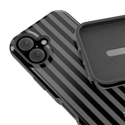 Custom Initials Twilight Stripes iPhone Case
