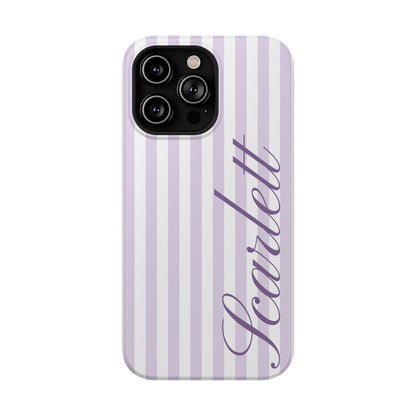 Personalized Lilac Beau iPhone Case