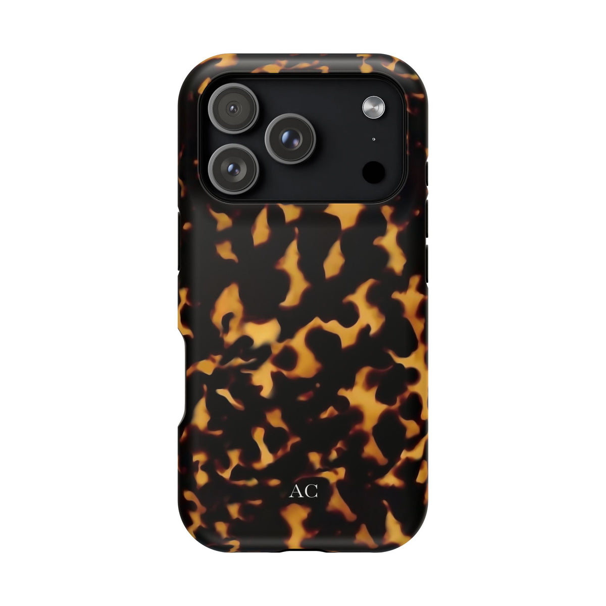 Custom Initials Tortoise iPhone Case
