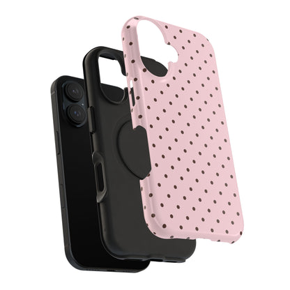 Strawberry Mocha Mini Dots iPhone Case