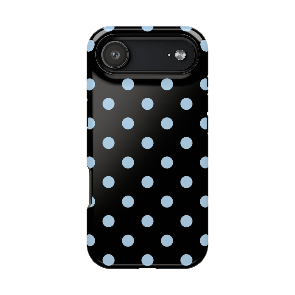 Blue Velvet Polka Dots iPhone Case