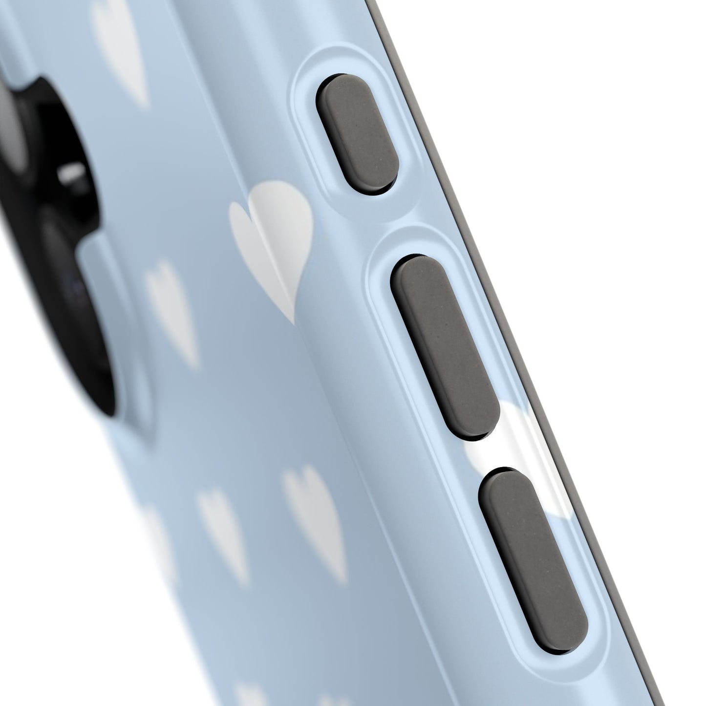 Blue Hearts iPhone Case