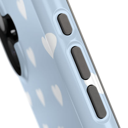 Blue Hearts iPhone Case