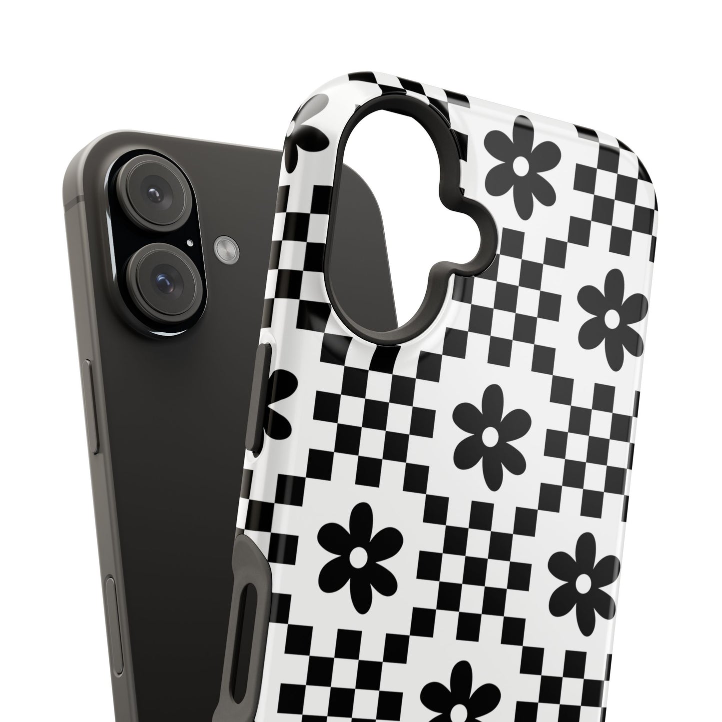 Monochrome Daisy iPhone Case