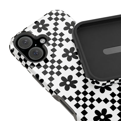 Monochrome Daisy iPhone Case