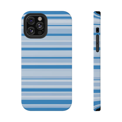 Blue Candy Stripes iPhone Case