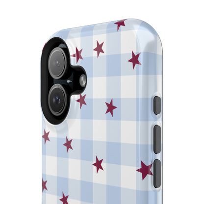 Mulberry Gingham iPhone Case
