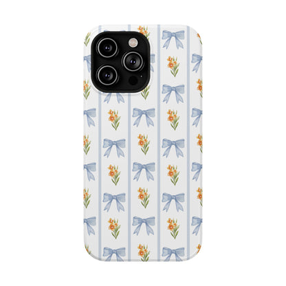 Blue Bows iPhone Case