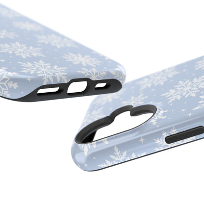 Blue Snowflakes iPhone Case