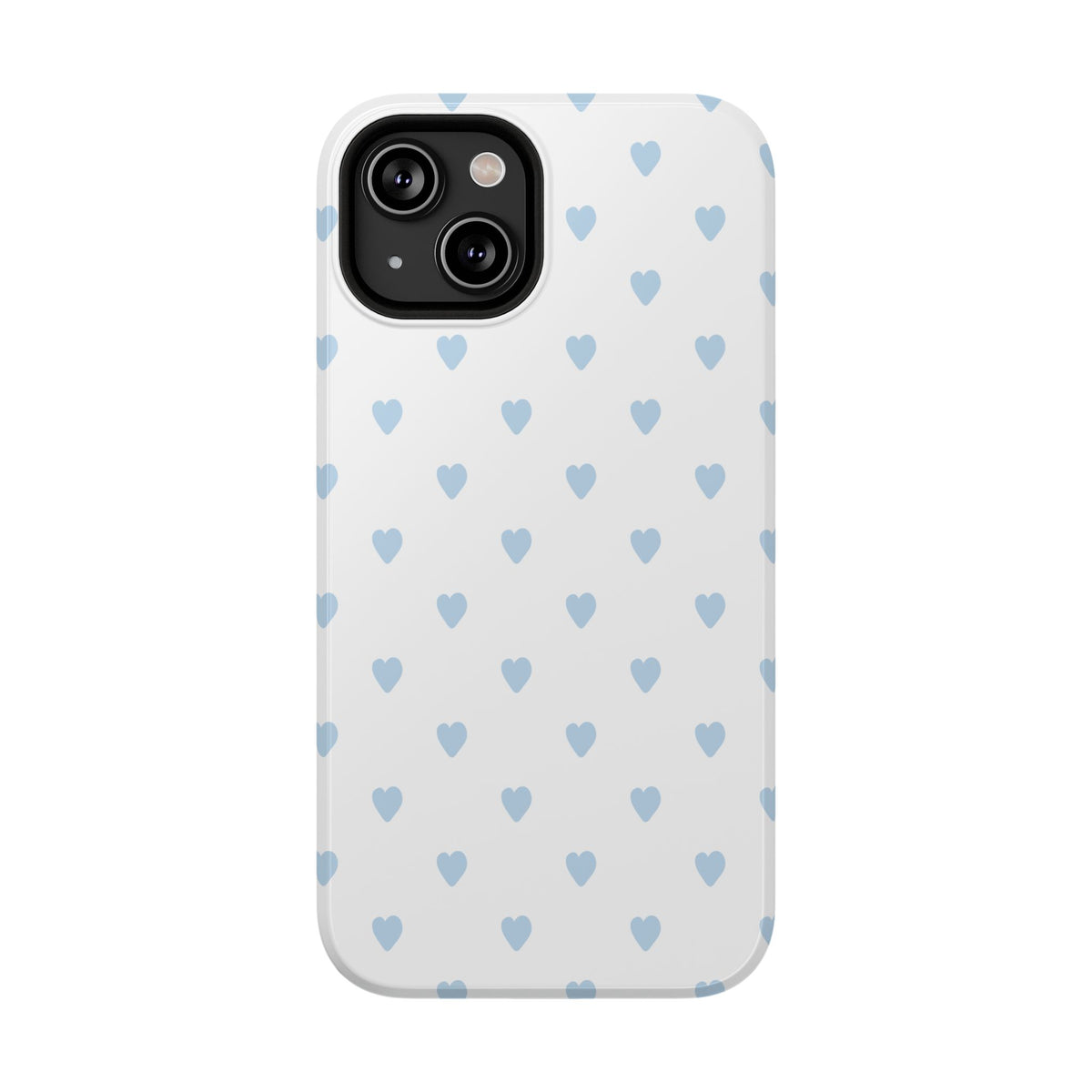 Blue Little Hearts iPhone Case