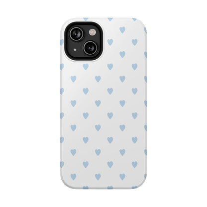 Blue Little Hearts iPhone Case