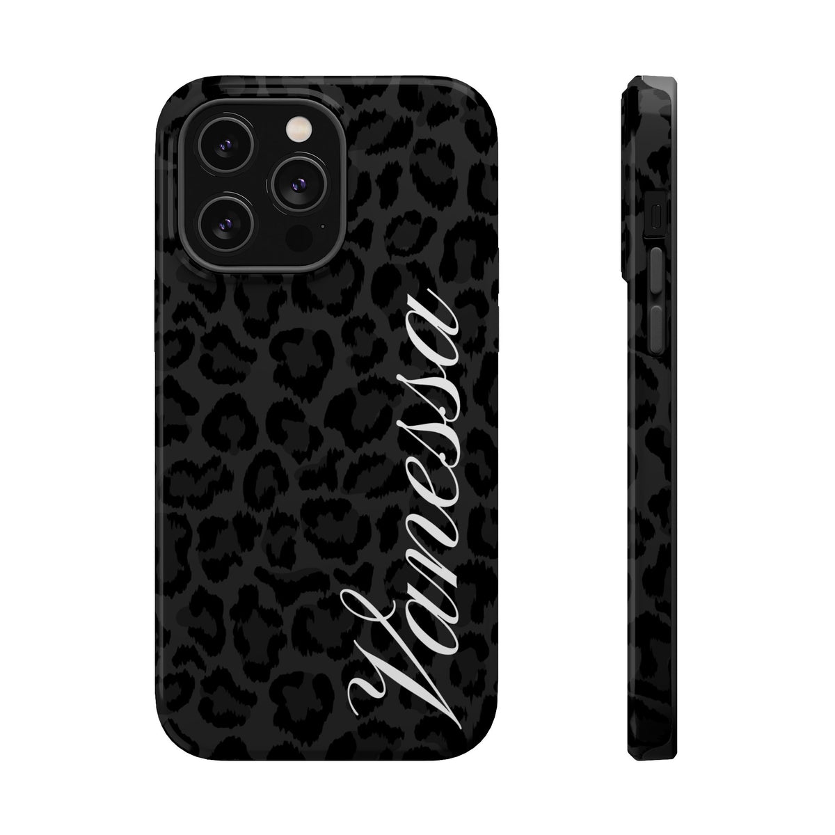 Custom Black Leopard iPhone Case