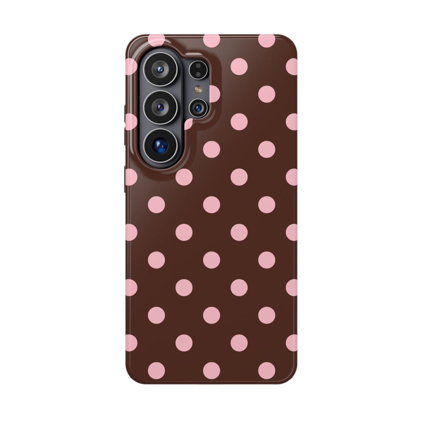 Pink Latte Polka Dots Samsung Case