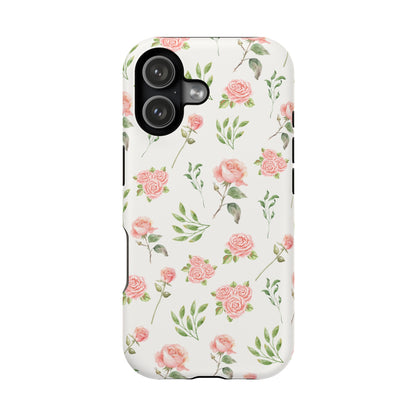 Pink Vintage Roses iPhone Case