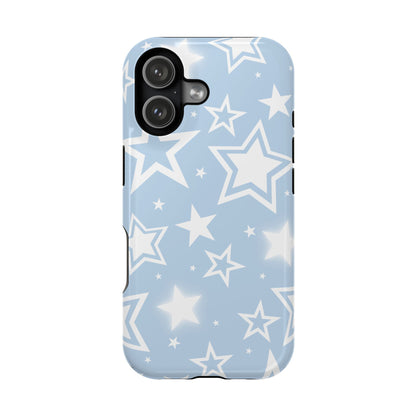 Blue Y2K Stars iPhone Case