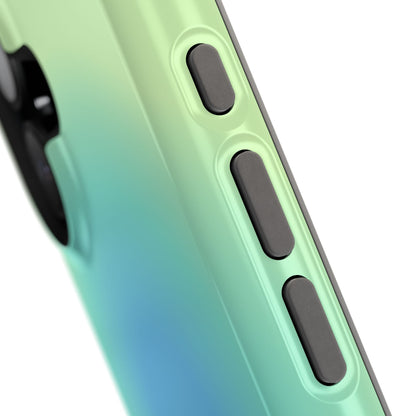 Blue & Green Aura iPhone Case
