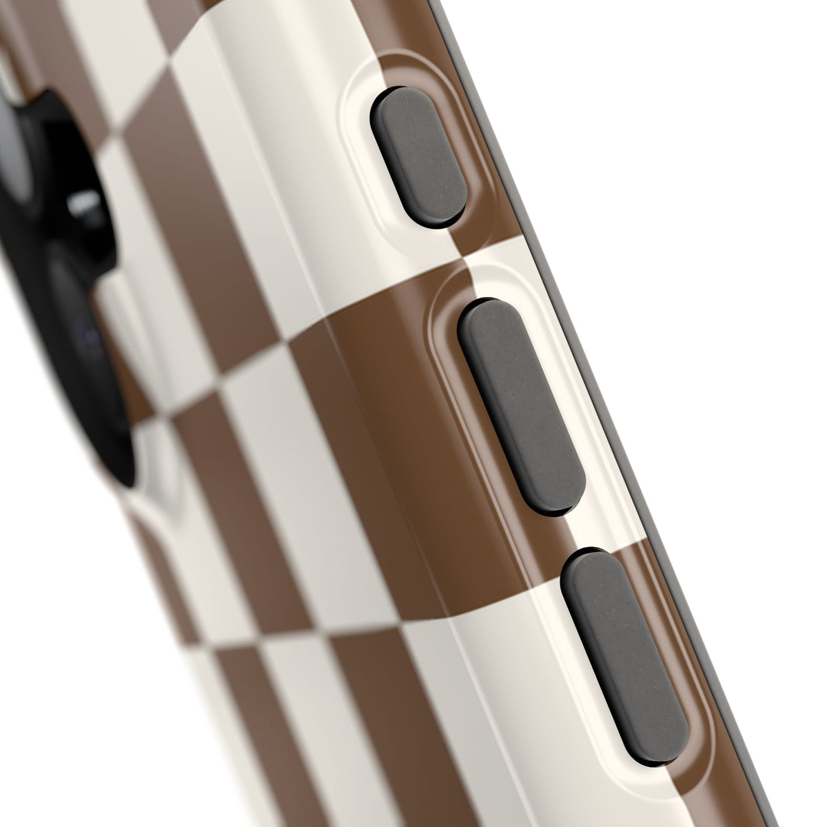 Brown Checkered iPhone Case from Stella Cases