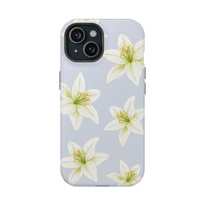 Blue Tiger Lily iPhone Case