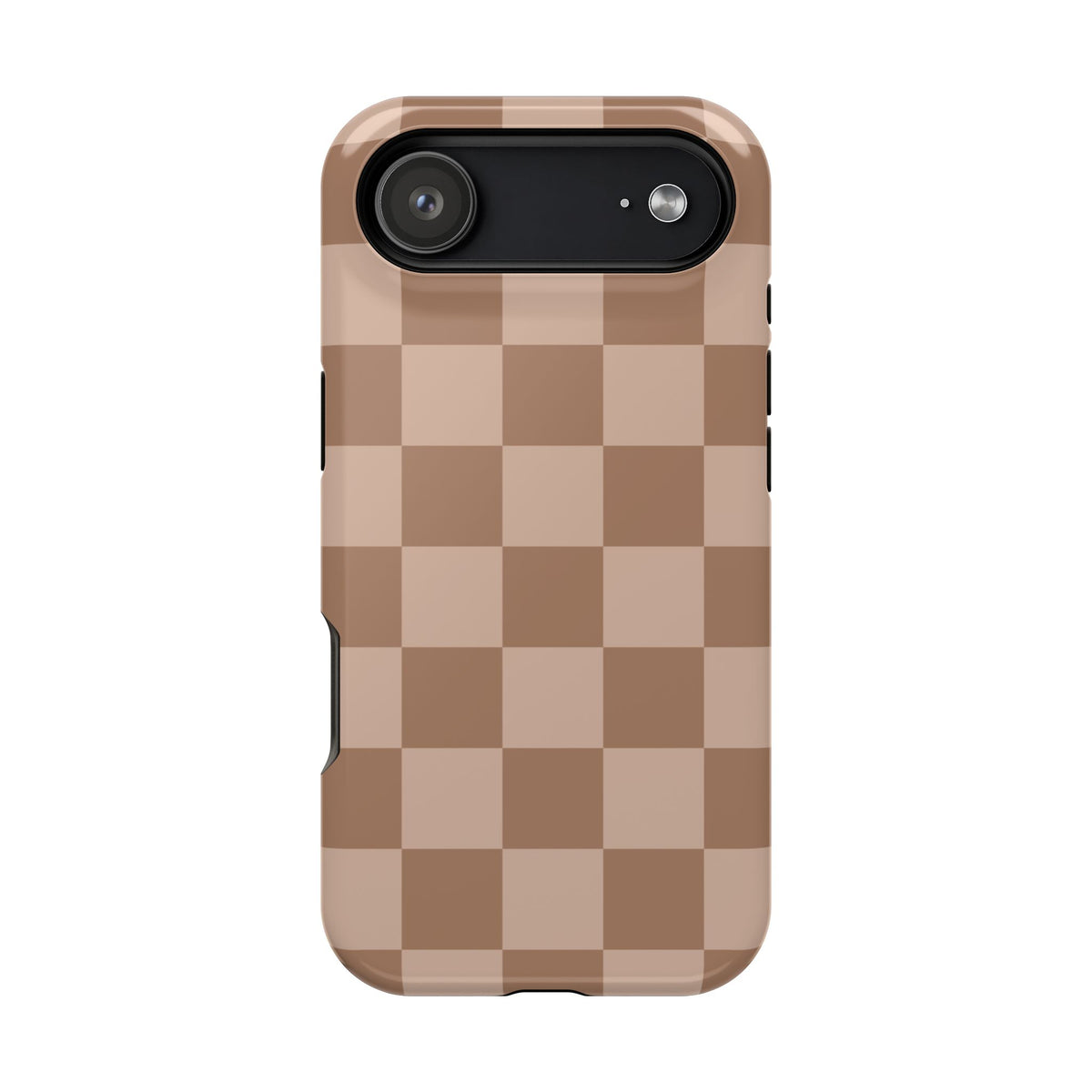 Toffee Checkered iPhone Case