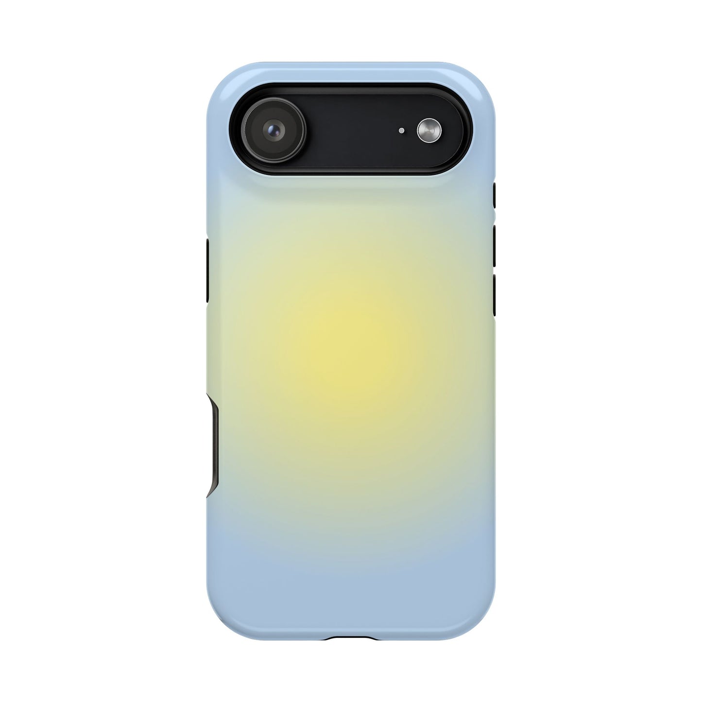 Yellow & Blue Aura iPhone Case
