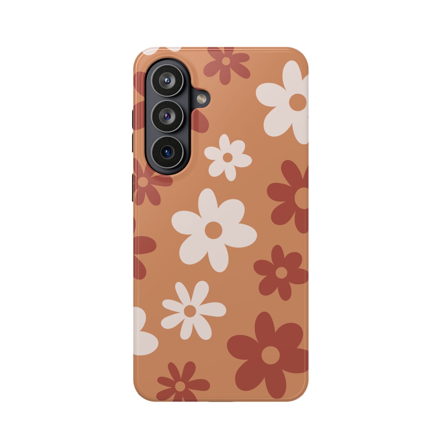 Brown Flower Power Samsung Case