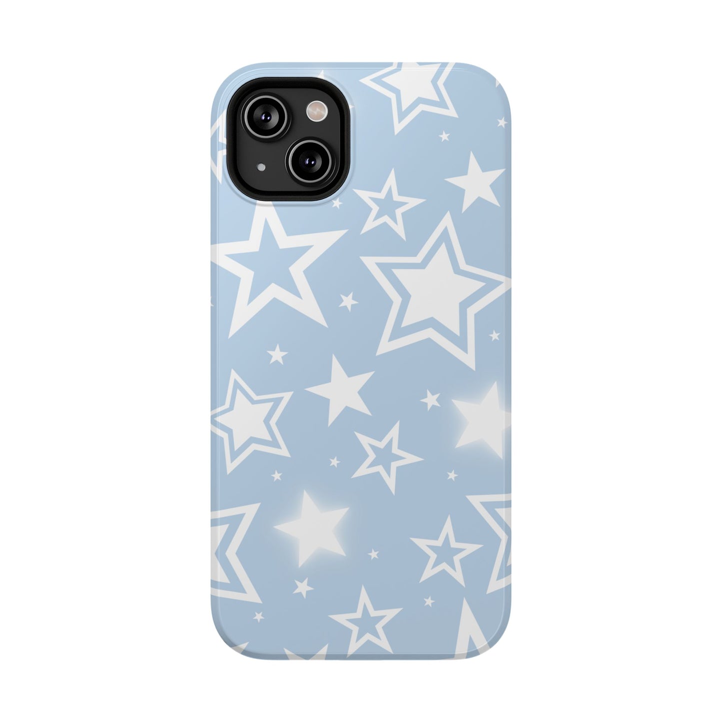 Blue Y2K Stars iPhone Case