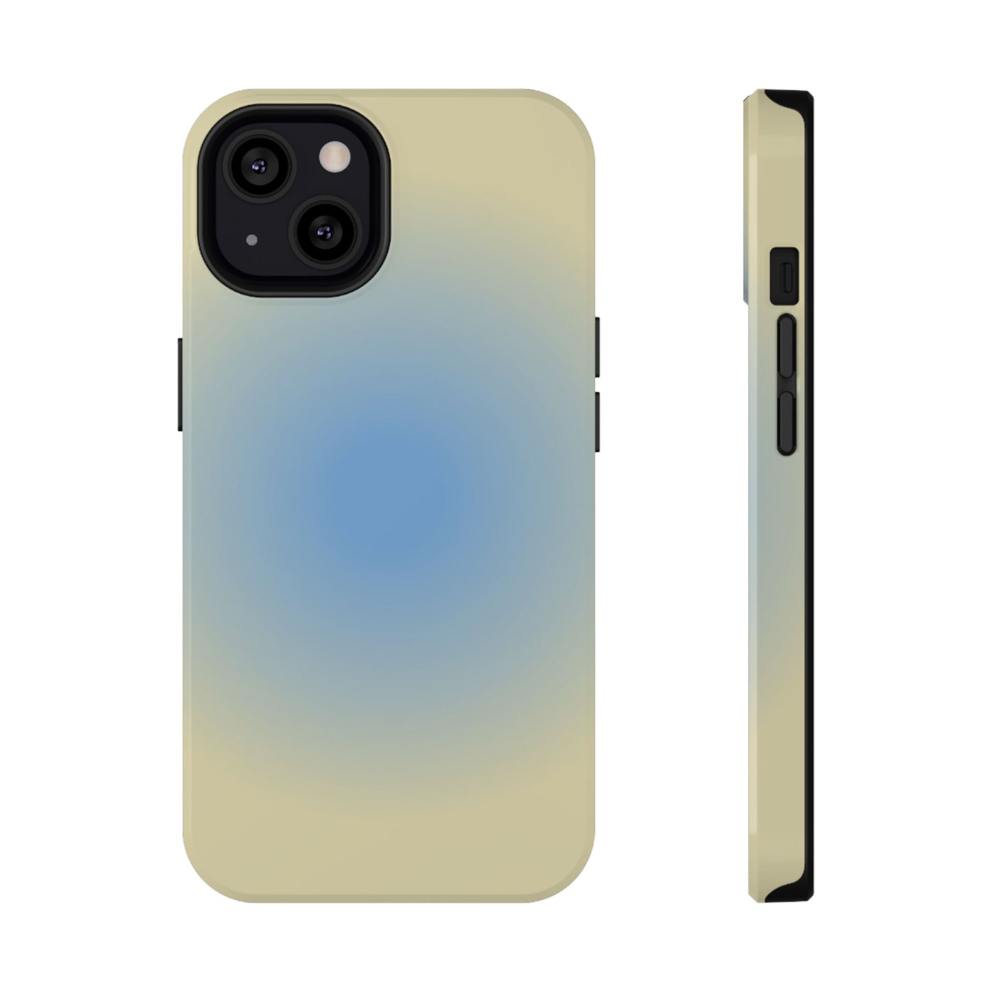 Blue & Yellow Aura iPhone Case