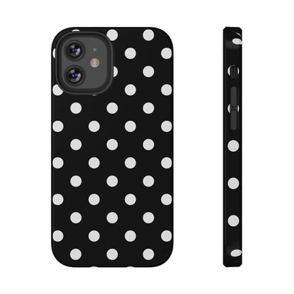 White Polka Dots iPhone Case