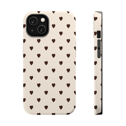 Cocoa Hearts iPhone Case