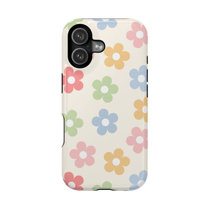 Preppy Retro Flowers iPhone Case