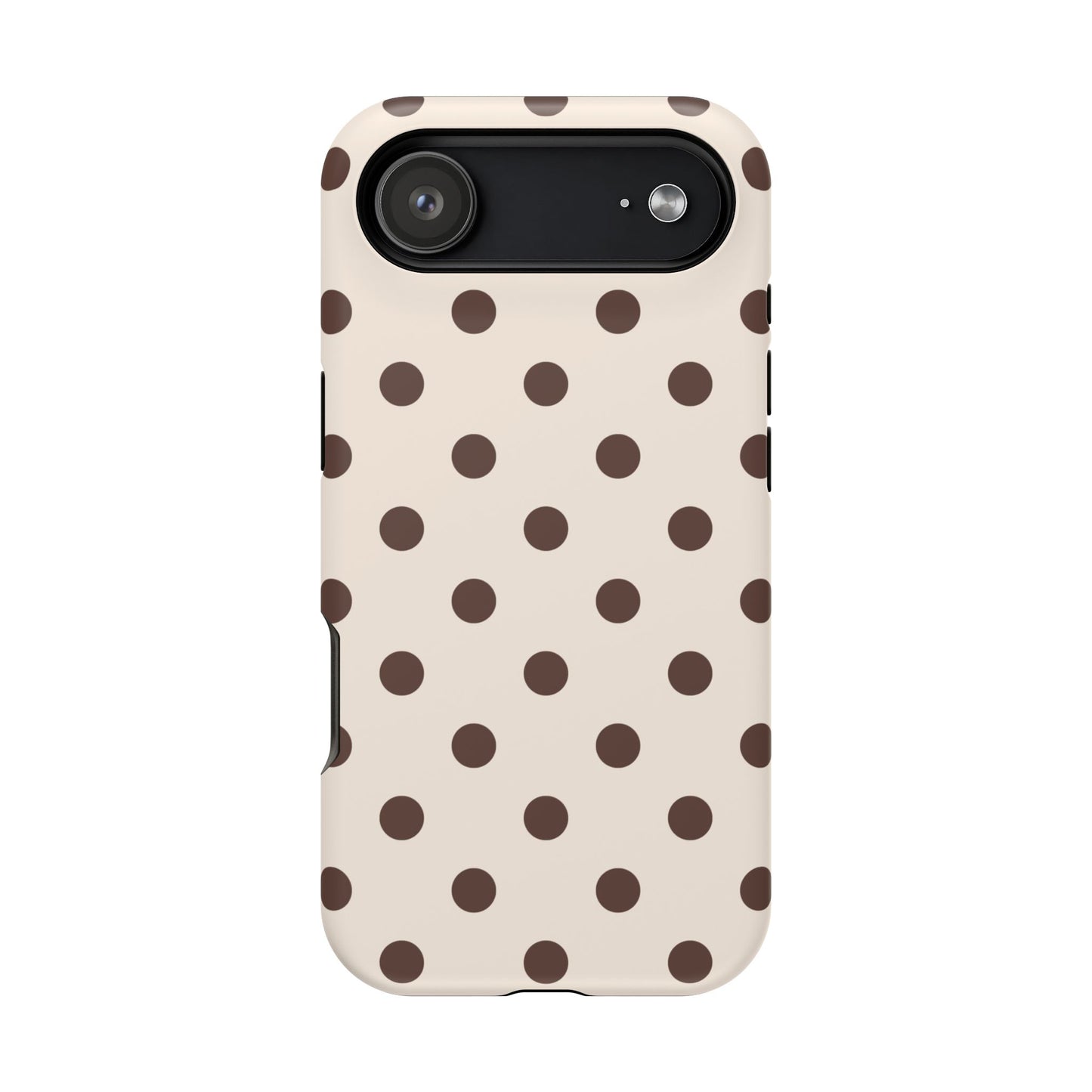 Brown Polka Dots iPhone Case