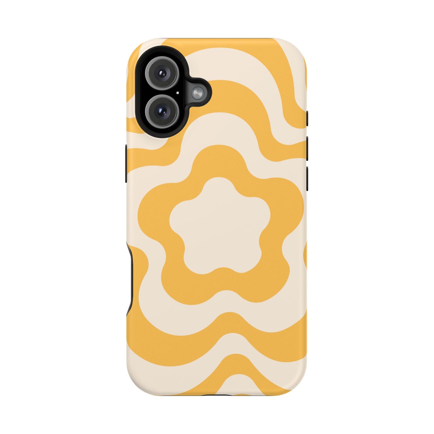 Yellow Retro Flower iPhone Case