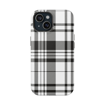 Black Plaid iPhone Case